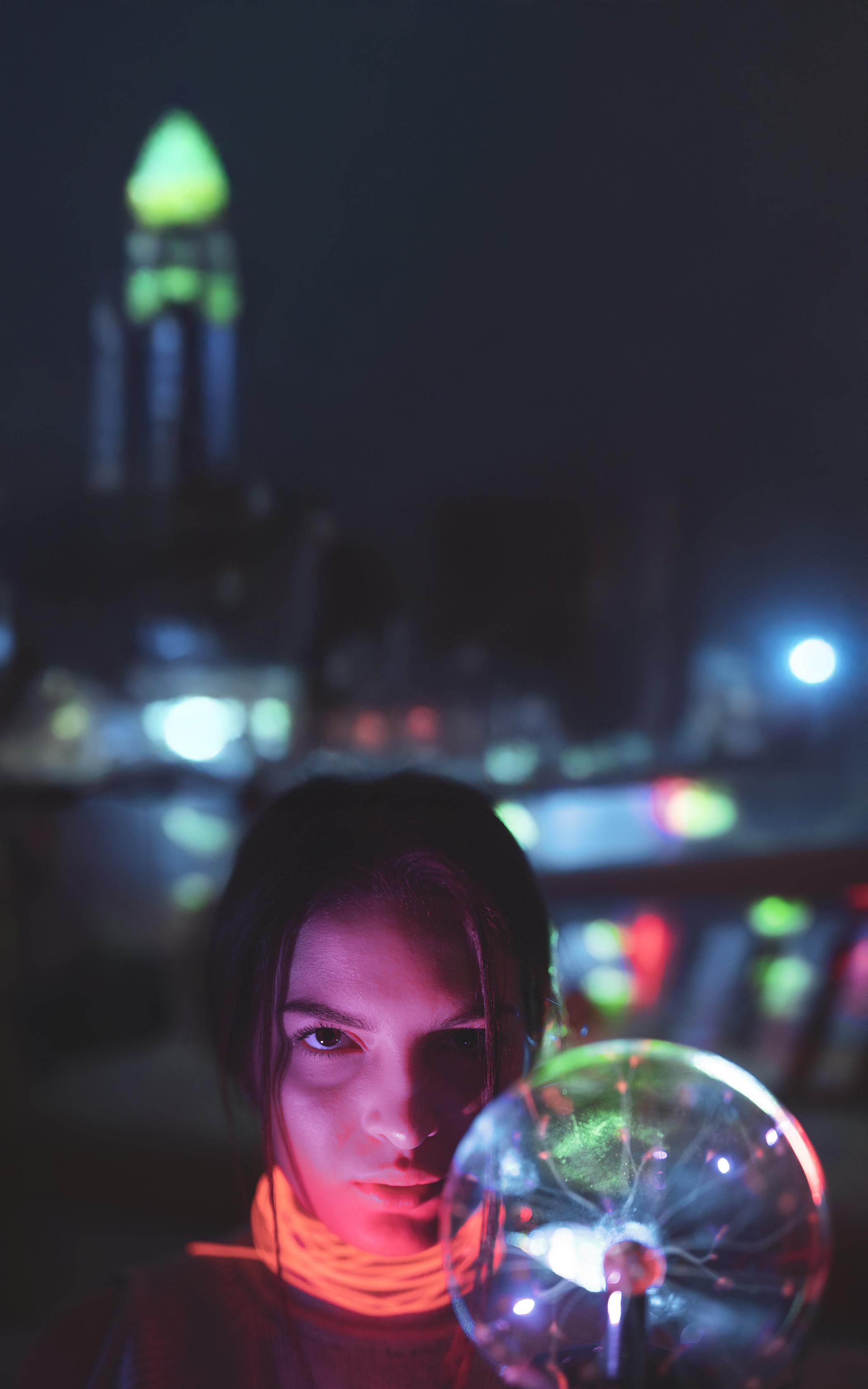Neon Mystic Gaze