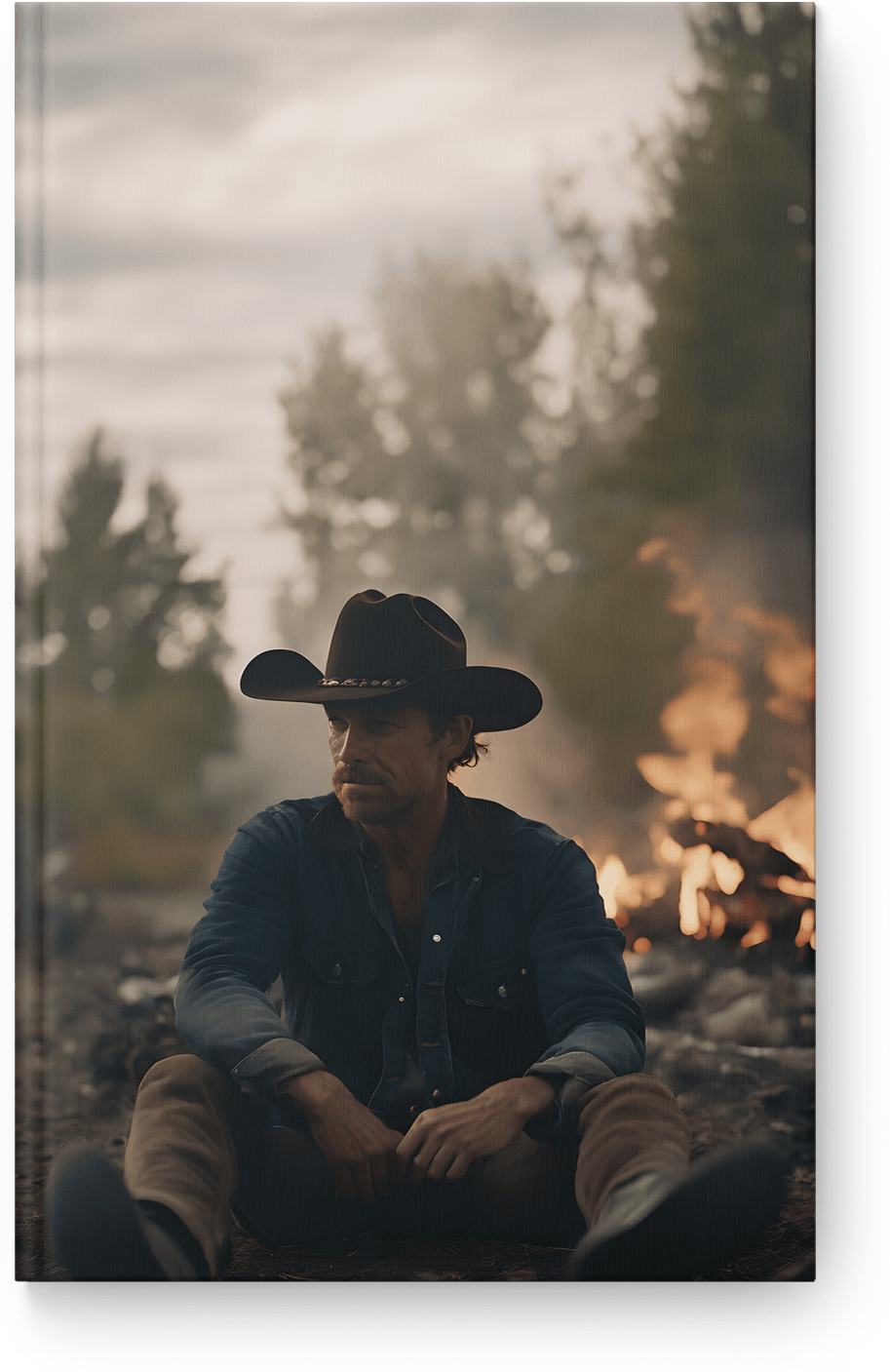 Lone Cowboy Reflection