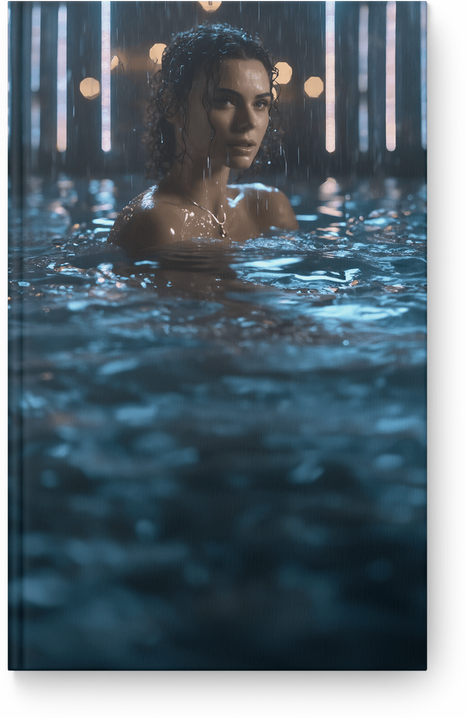 Neon Rain Reflection