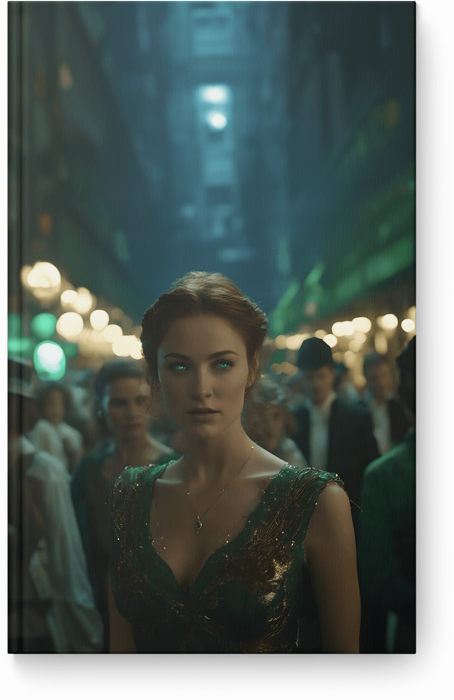 Emerald Enigmatic Gaze