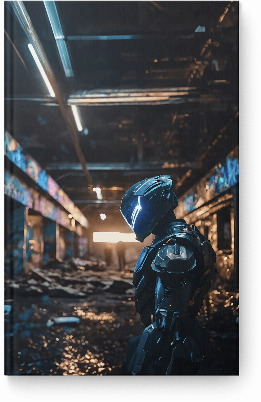 Futuristic Neon Sentinel