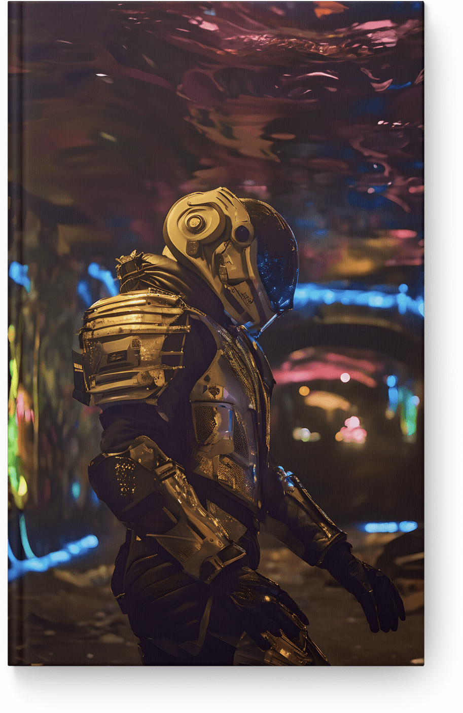 Futuristic Neon Warrior