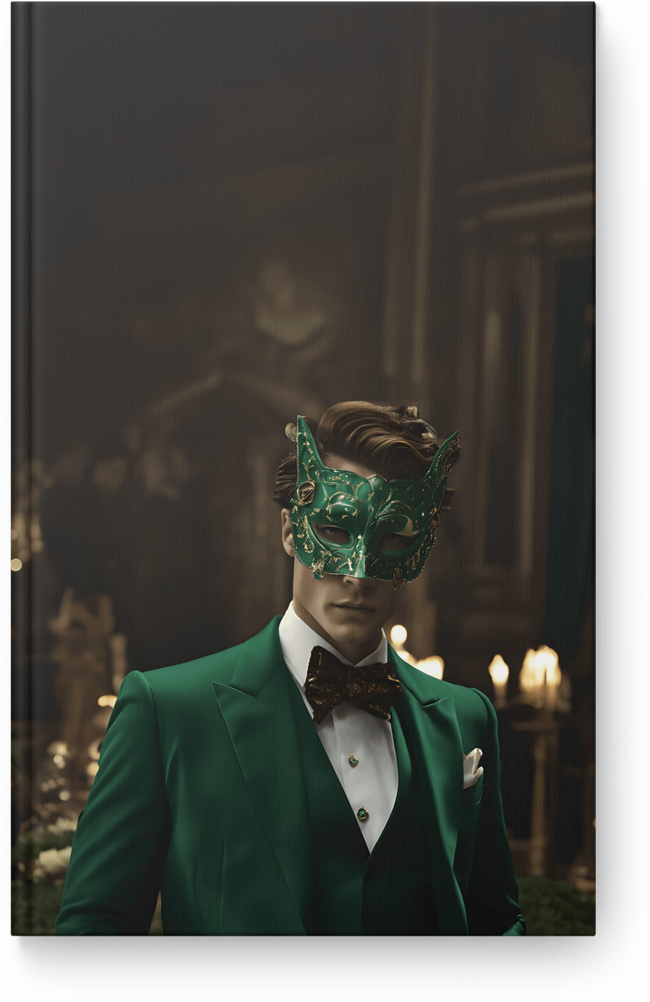 Emerald Masquerade Elegance