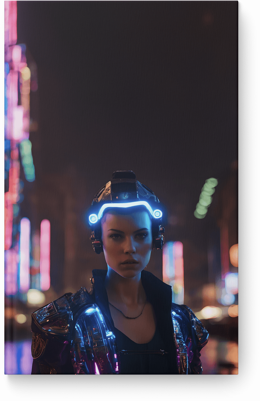 Neon Cybernetic Guardian