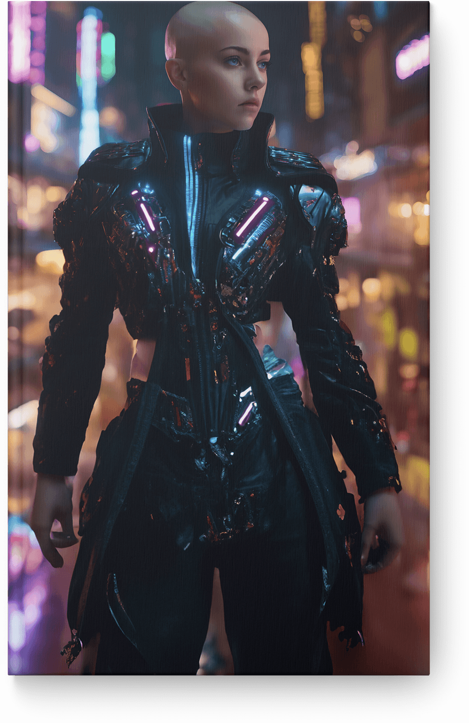 Neon Cybernetic Guardian