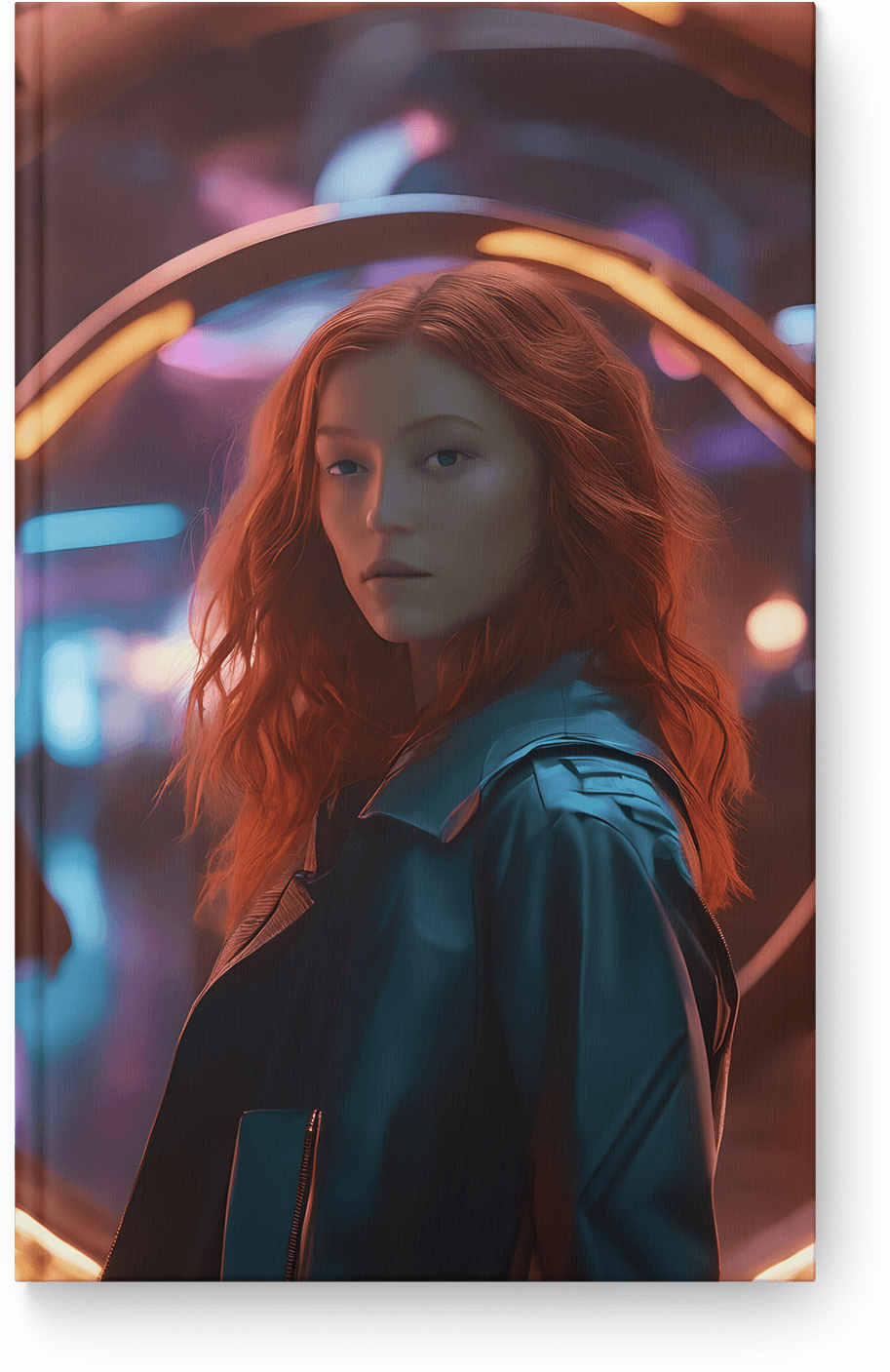 Neon Halo Portrait