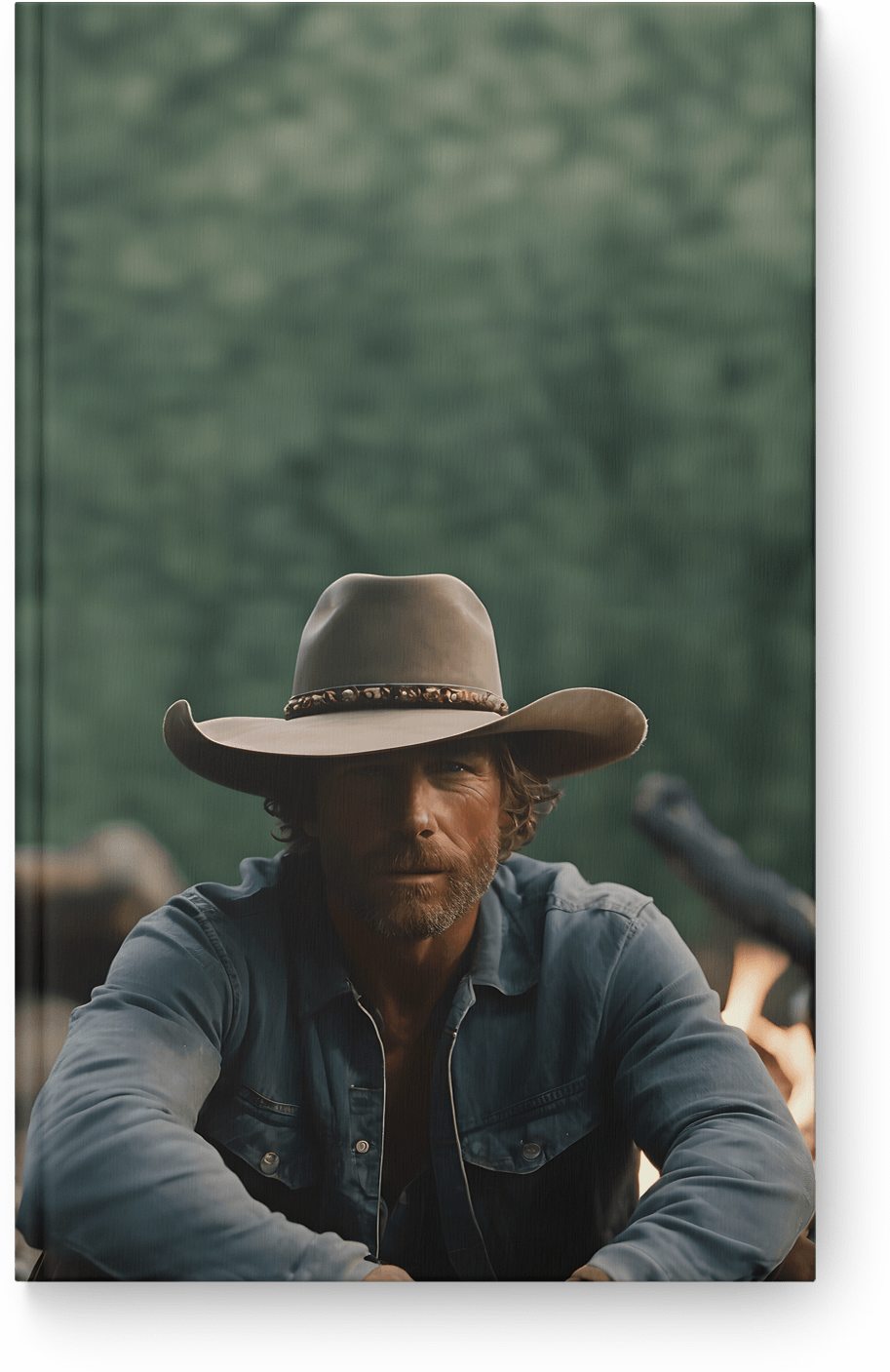 Rustic Cowboy Contemplation