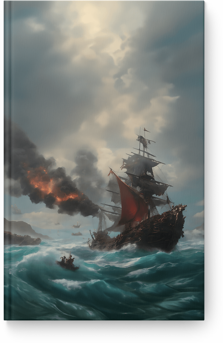 Burning Pirate Ship